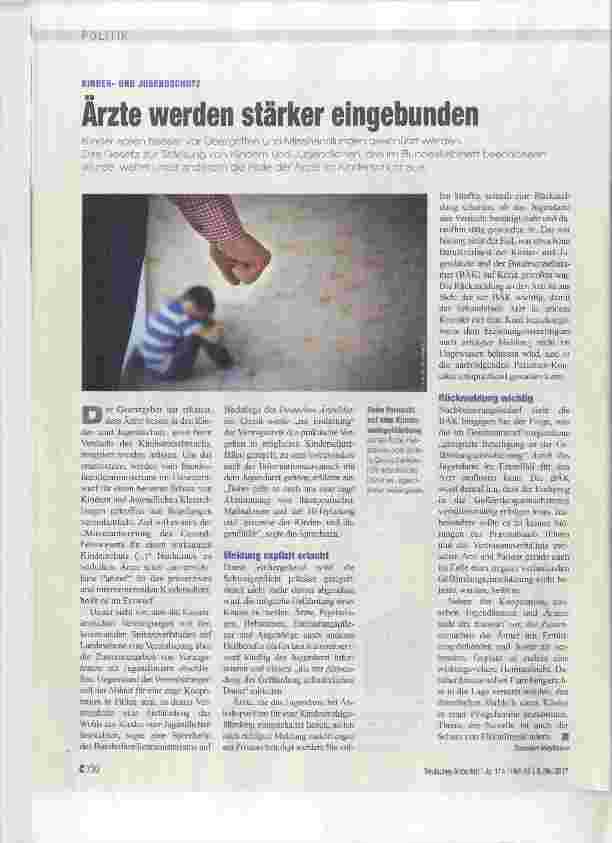 Vorschauseite 1: Ärzte werden stärker eingebunden