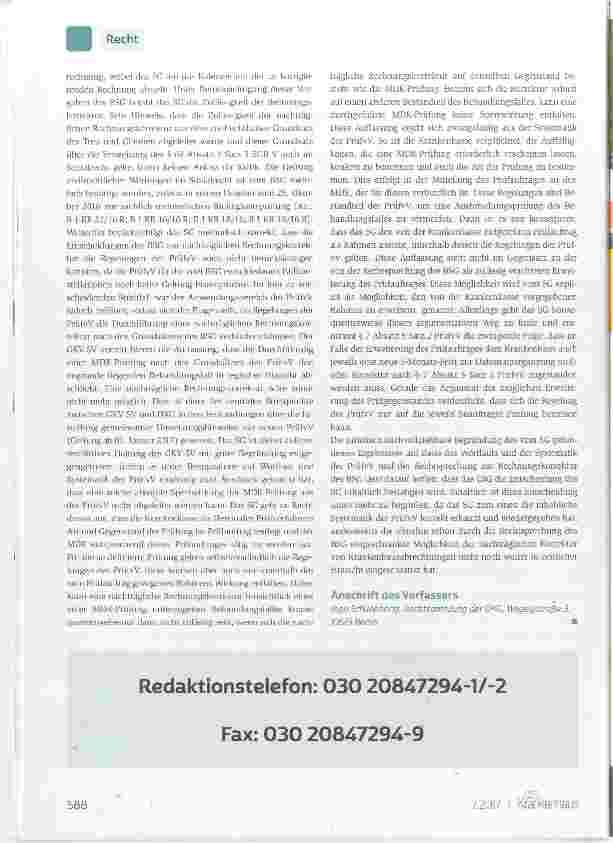 Vorschauseite 3: Nachträgliche Rechnungskorrektur und MDK-Prüfung nach PrüfvV