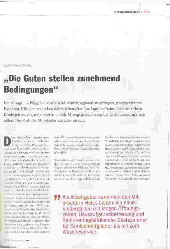 Vorschauseite 2: Die Guten stellen zunehmend Bedingungen