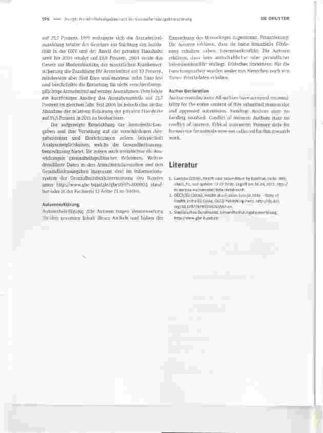 Vorschauseite 3: Arzneimittelausgaben nach der Gesundheitsausgabenrechnung