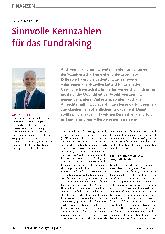 Vorschauseite 1: Sinnvolle Kennzahlen für das Fundraising