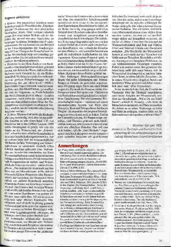 Vorschauseite 4: Wissenschaft in der Risikogesellschaft Probleme der umweltepidemiologischen Forschung