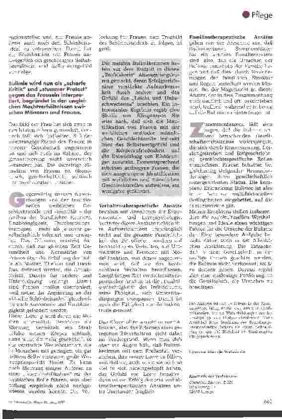 Vorschauseite 4: Bulimie Erscheinungsbild und Erklärungsansätze