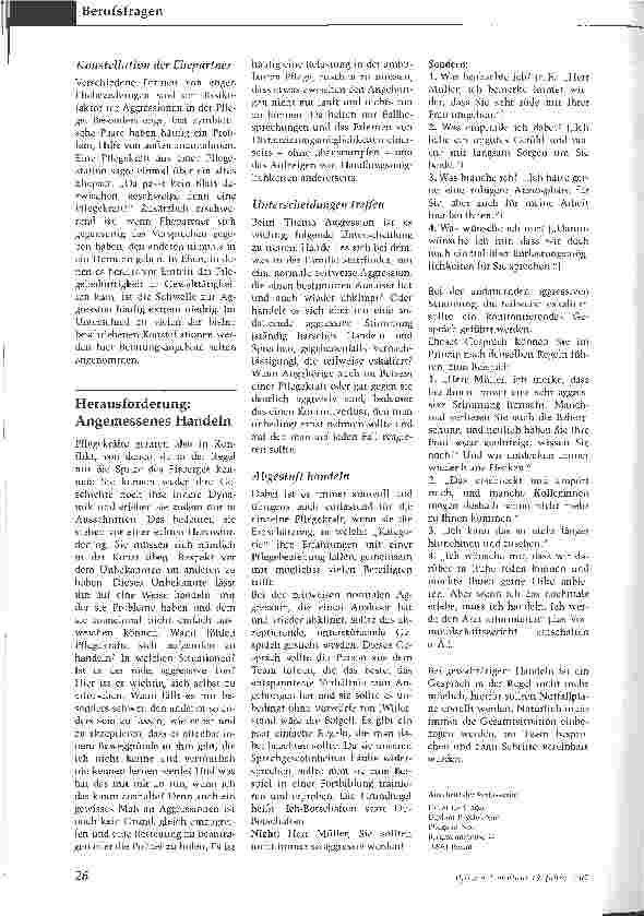 Vorschauseite 3: Hilfe bei häuslicher Gewalt - Pflege in Not berät bei Problemen mit pflegenden Angehörigen
