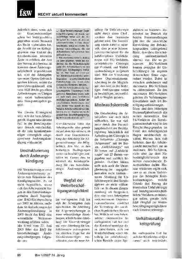 Vorschauseite 4: Erste Urteile zur AGB-Kontrolle von Entwicklungsklauseln