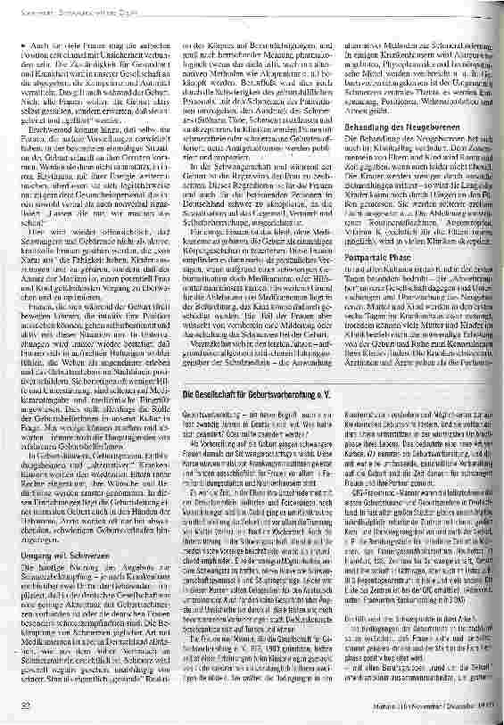 Vorschauseite 3: Geburt in der Bundesrepublik Ein Rückblick über die letzten zwanzig Jahre
