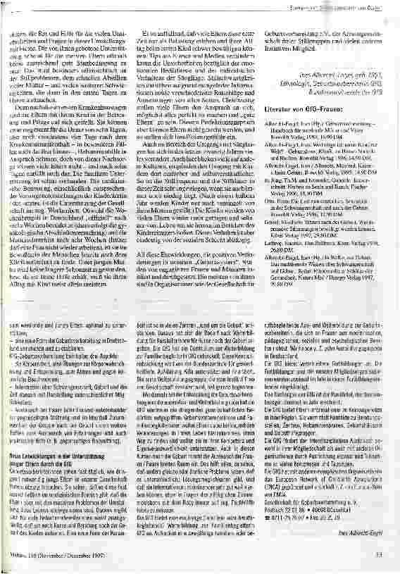 Vorschauseite 4: Geburt in der Bundesrepublik Ein Rückblick über die letzten zwanzig Jahre