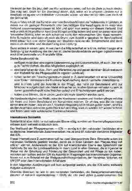 Vorschauseite 3: Zusammenarbeit für die Pflege - Aufgabe auf nationaler und internationaler Ebene
