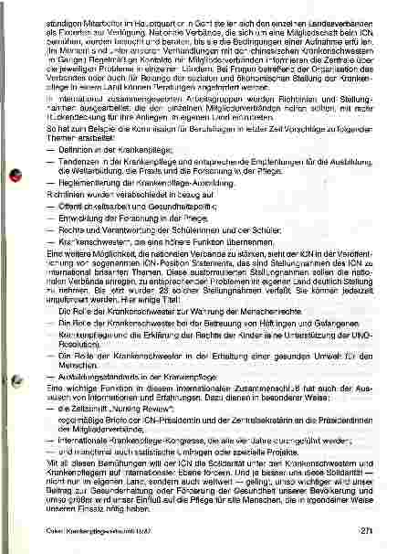 Vorschauseite 4: Zusammenarbeit für die Pflege - Aufgabe auf nationaler und internationaler Ebene