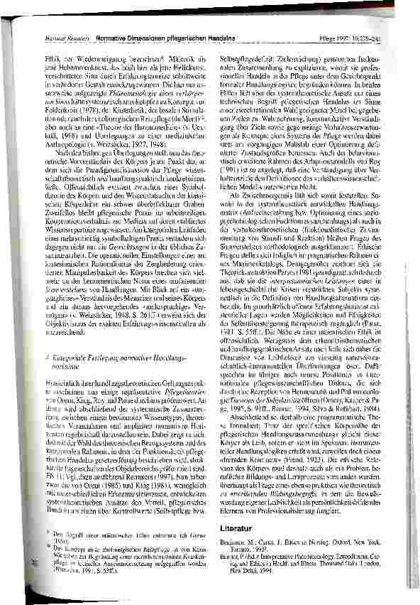 Vorschauseite 5: Normative Dimensionen pflegerischen Handelns - Zur ethischen Relevanz des Körpers
