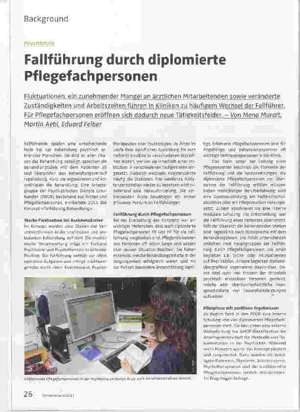 Vorschauseite 1: Fallführung durch diplomierte Pflegefachpersonen