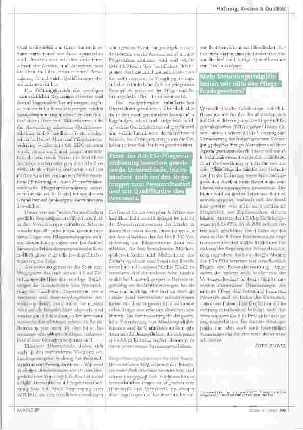 Vorschauseite 2: Qualitätsstandards und Kontrolle im österreichischen „Heimrecht“