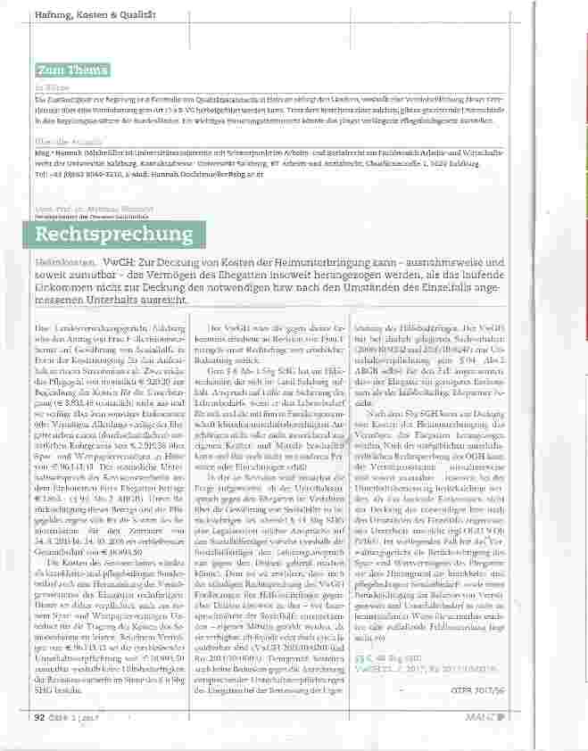Vorschauseite 5: Qualitätsstandards und Kontrolle im österreichischen „Heimrecht“