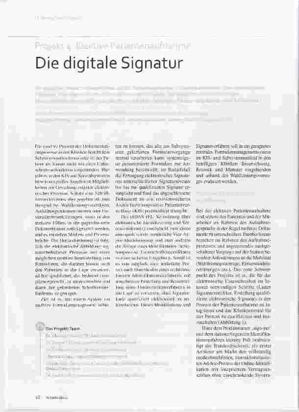 Vorschauseite 1: Die digitale Signatur