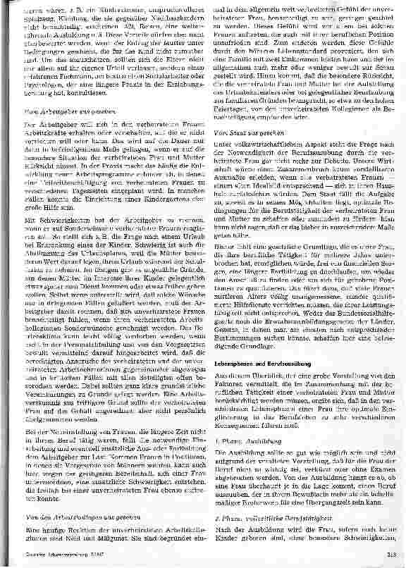 Vorschauseite 2: Zu den Problemen einer verheirateten Frau und Mutter in der Krankenpflege