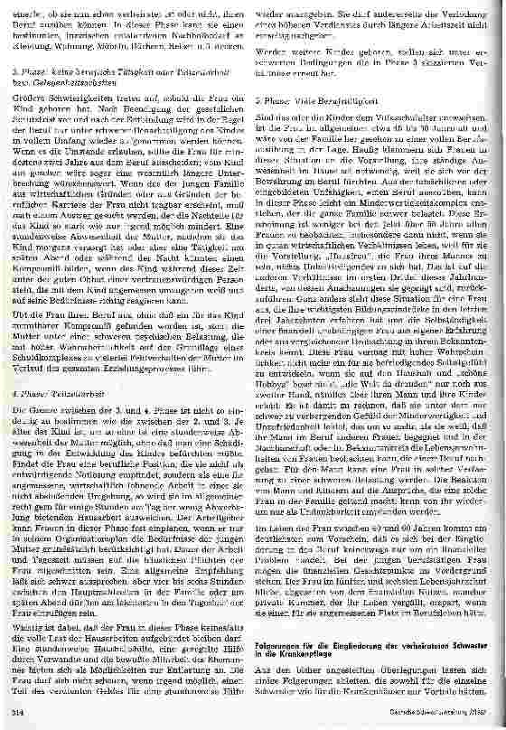Vorschauseite 3: Zu den Problemen einer verheirateten Frau und Mutter in der Krankenpflege