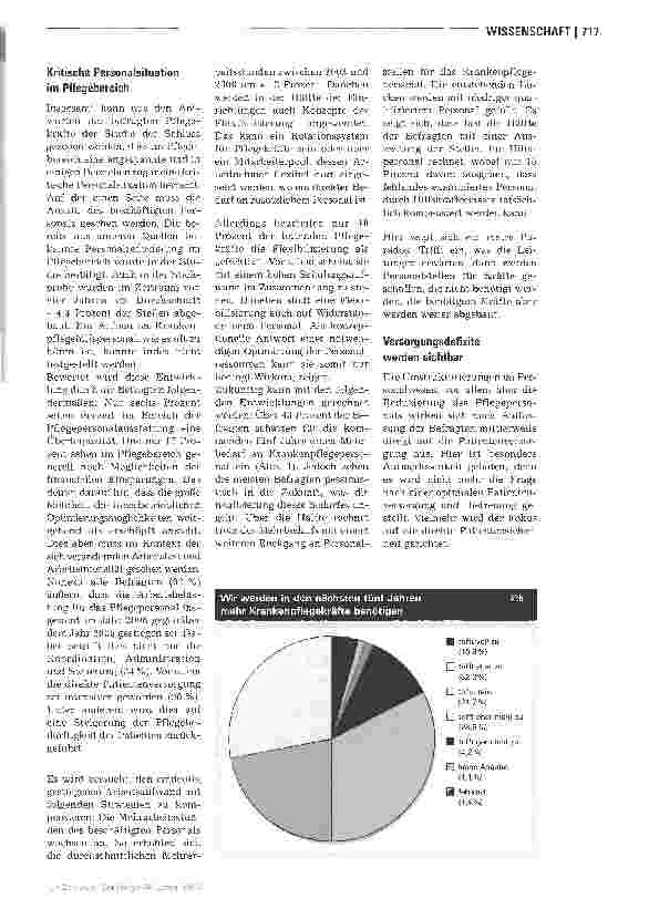 Vorschauseite 2: Paradoxe Personalsituation beeinträchtigt die Versorgungsqualität