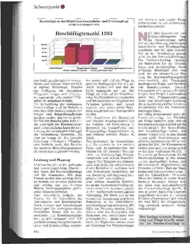 Vorschauseite 3: Krankenpflege im Ausland Das schwedische Gesundheitswesen