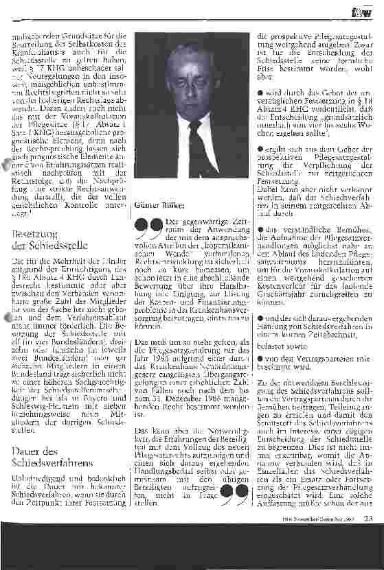 Vorschauseite 2: Anmerkungen zum Schiedsstellenverfahren aus Sicht der Krankenkassen und der Krankenkassen