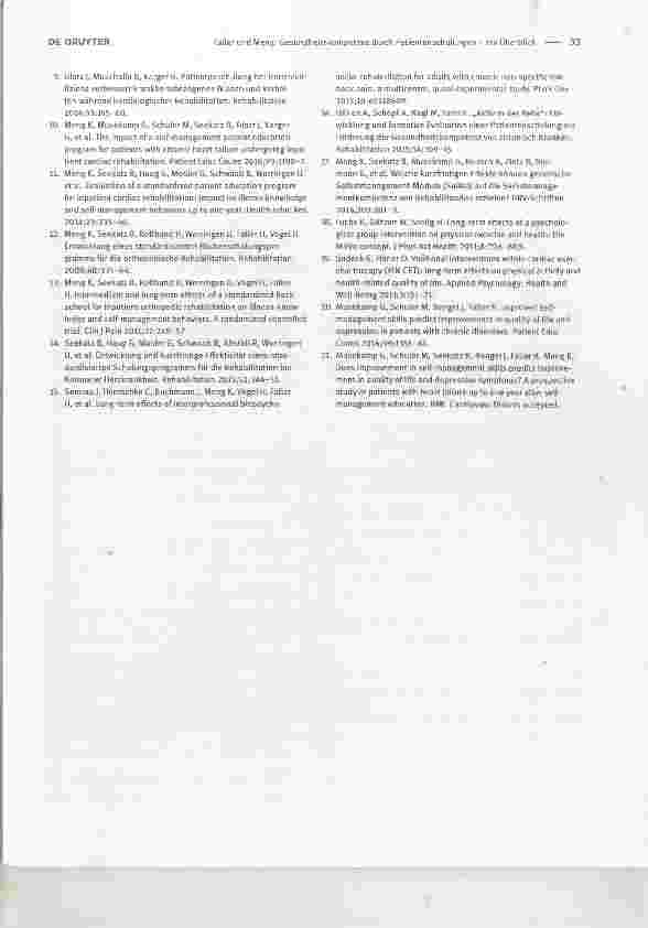 Vorschauseite 3: Gesundheitskompetenz durch Patientenschulungen ein ÜberblickHealth literacy through patient education anoverview