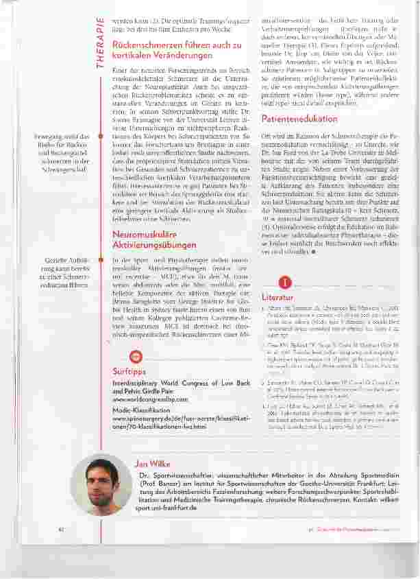 Vorschauseite 2: Trends in der Behandlung von Rückenschmerzen