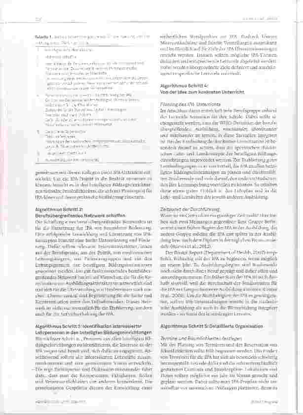 Vorschauseite 2: Interprofessionelle Ausbildung Planung einer interprofessioneiien Ausbildung zwischenPflegeund Medizinstudierenden: ein Sieben-Schritte-Algorithmus