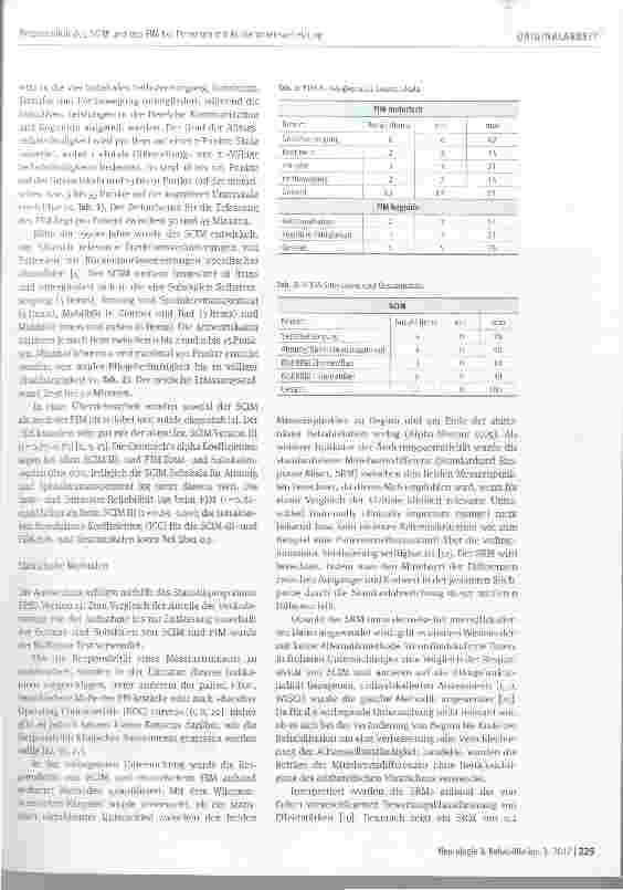 Vorschauseite 3: Responsivität des »Spinal Cord Independence Measure« (SCIM) und des »Functional Independence Measure« (FIM) bei Personen mit Rückenmarksverletzung