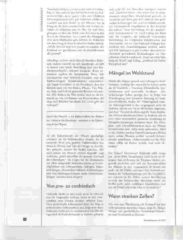 Vorschauseite 3: Überdüngung droht Leben zu ersticken