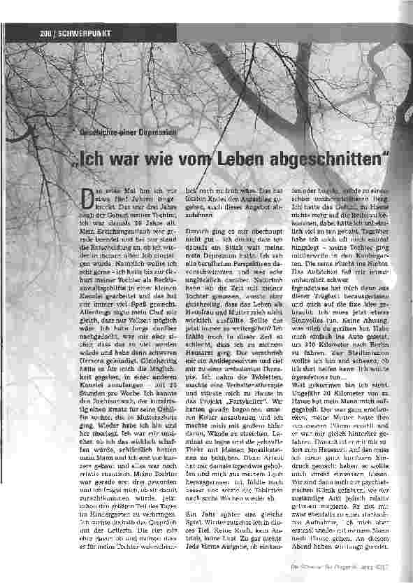 Vorschauseite 1: Ich war wie vom Leben abgeschnitten