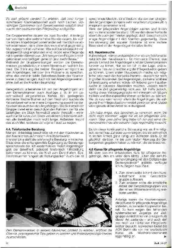 Vorschauseite 6: Die Angehörigen-Initiative-Berlin e. V. Über den eigeninitiativen Aufbau eines Selbsthilfenetzwerks für pflegende Angehörige
