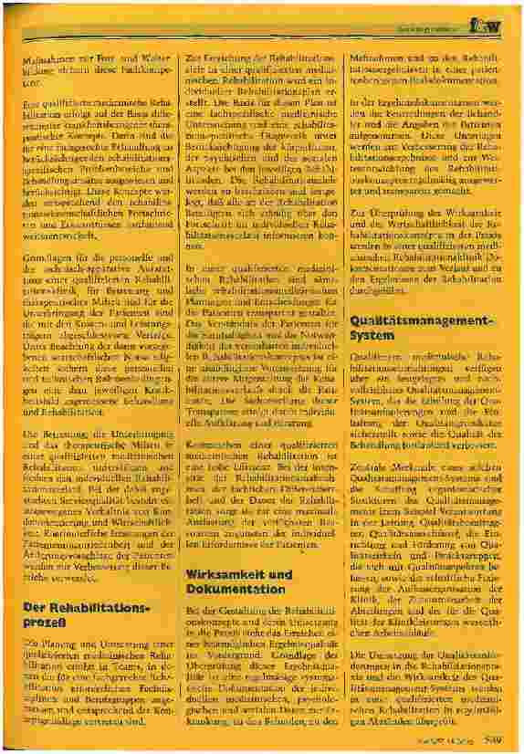 Vorschauseite 2: Qualitätsgrundsätze für stationäre medizinische Rehabilitationseinrichtungen im Bundesverband Deutscher Privatkrankenanstalten e. V.