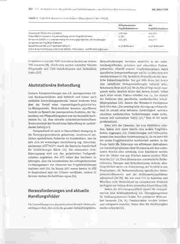 Vorschauseite 2: Herausforderung Fragilitätsfrakturen - aus Sicht eines Alterstraumazentrums