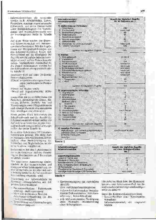 Vorschauseite 3: Ergebnisse einer Planungsstudie für den Einsatz eines DV-gestützten Krankenhaus-Kommunikations-Systems
