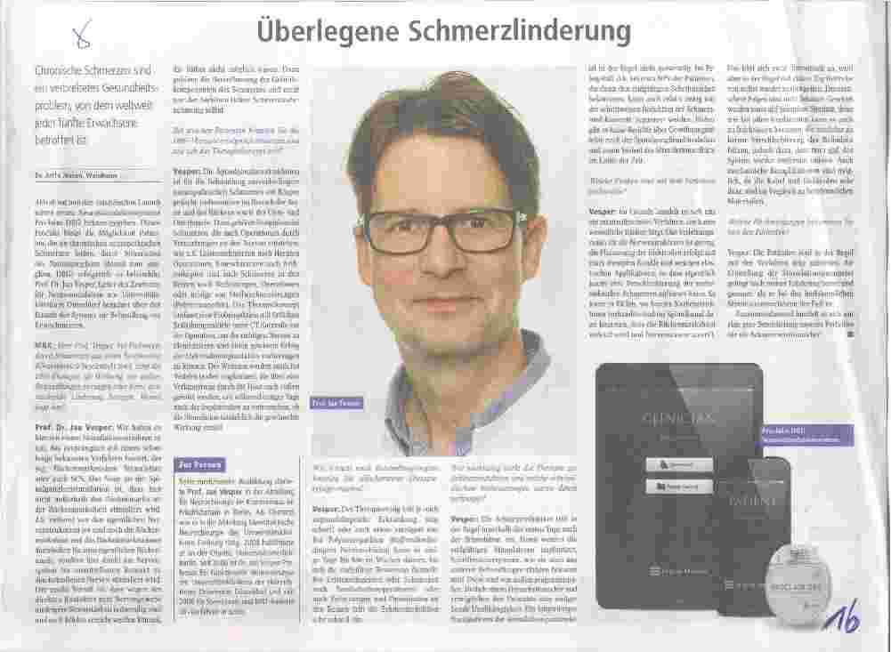Vorschauseite 1: überlegene Schmerzlinderung