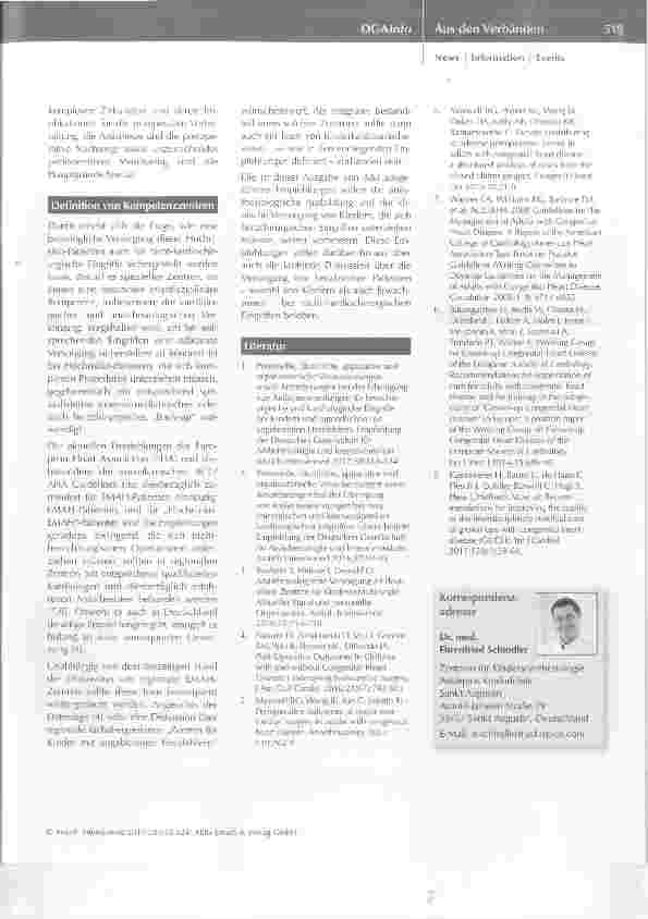 Vorschauseite 2: Vorwort zu der Empfehlung Personelle, räumliche, apparative und organisatorische Voraussetzungen sowie Anforderungen bei der Erbringung von Anästhesieleistungen für herzchirurgisc…