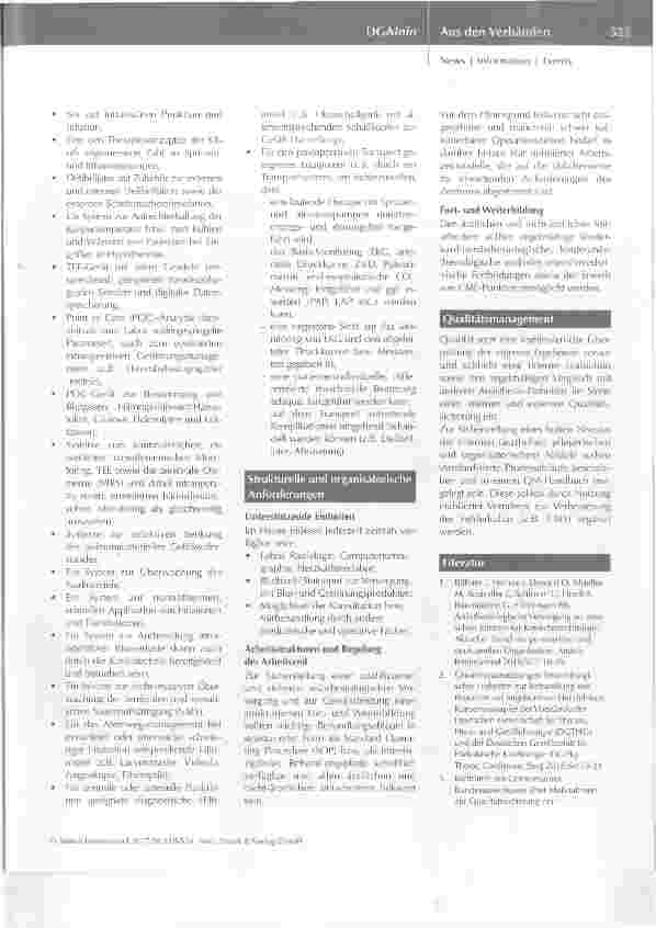 Vorschauseite 6: Vorwort zu der Empfehlung Personelle, räumliche, apparative und organisatorische Voraussetzungen sowie Anforderungen bei der Erbringung von Anästhesieleistungen für herzchirurgisc…