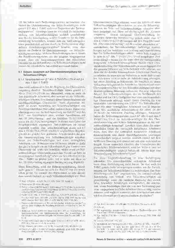 Vorschauseite 2: Gut gemeint, aber schlecht gemacht? Zur Gefahr von Diskriminierungen durch Besitzstandsregelungen in den Tarifverträgen des öffentlichen Dienstes Teil 2