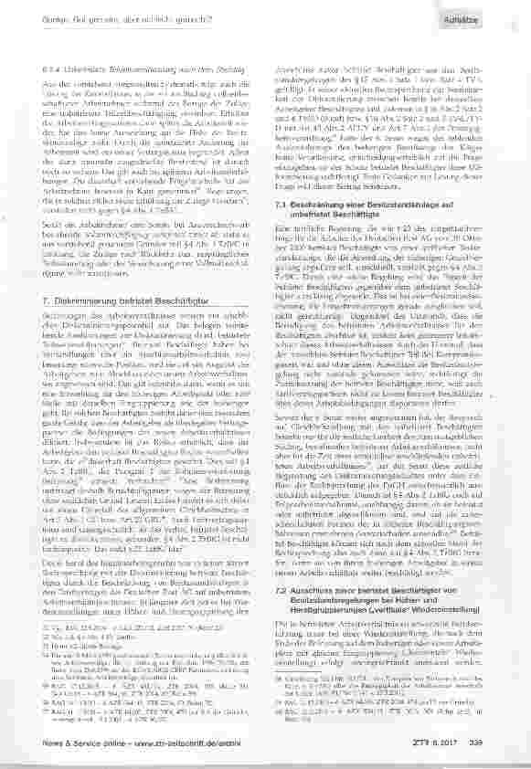 Vorschauseite 5: Gut gemeint, aber schlecht gemacht? Zur Gefahr von Diskriminierungen durch Besitzstandsregelungen in den Tarifverträgen des öffentlichen Dienstes Teil 2