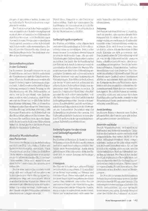 Vorschauseite 2: Wundpatient im Schweizer Gesundheitssystem Disease Management eines Patienten mit einer chronischen Wunde im Schweizer Gesundheitssystem aus deutscher Perspektive