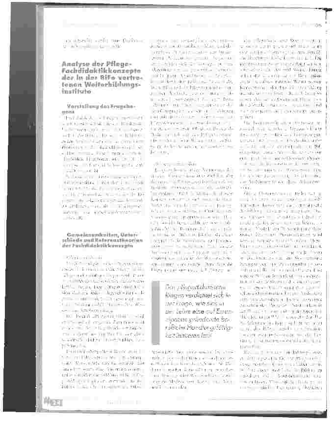 Vorschauseite 3: Pflege-Bildungsforschung: Fachdidaktik Pflege in der LehrerInnen-Weiterbildung