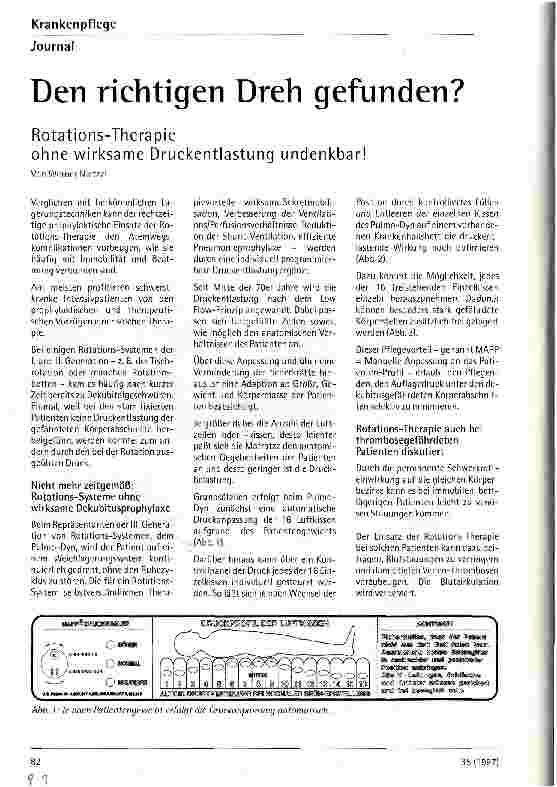 Vorschauseite 1: Den richtigen Dreh gefunden? Rotations-Therapie ohne wirksame Druckentlastung undenkbar!