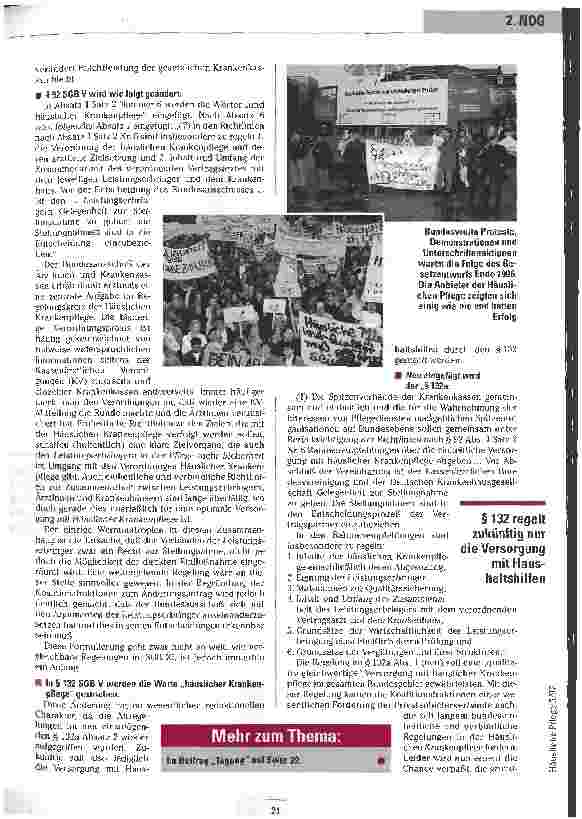 Vorschauseite 2: Viel Rauch um Nichts Das 2. NOG und seine Auswirkungen auf die Häusliche Pflege
