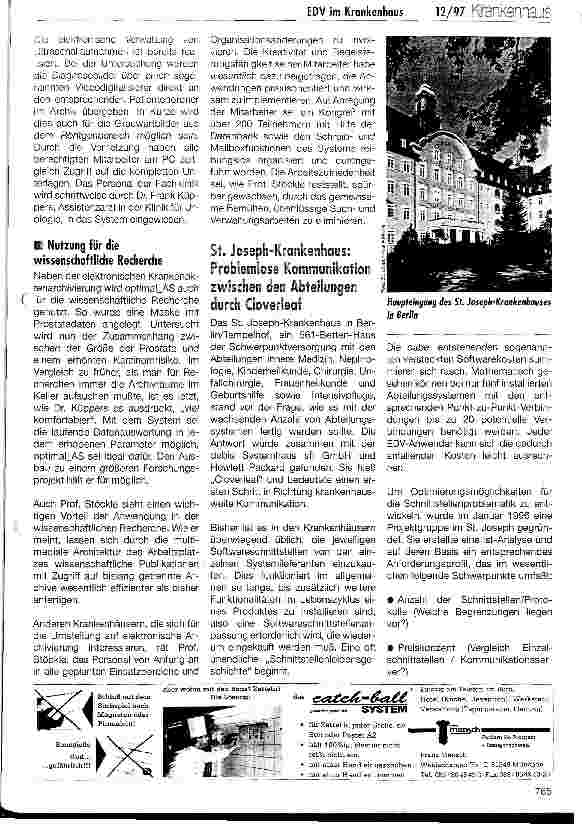 Vorschauseite 2: EDV im Krankenhaus