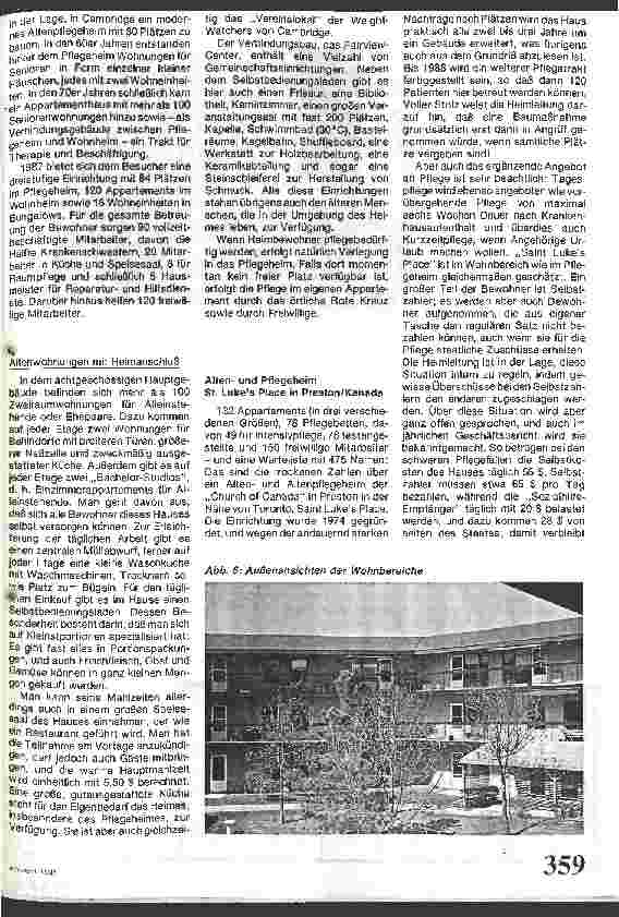 Vorschauseite 6: Altenund Altenpflegeheime in Kanada