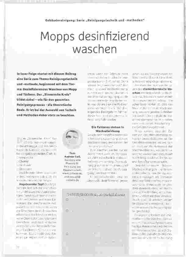 Vorschauseite 1: Mopps desinfizierend waschen