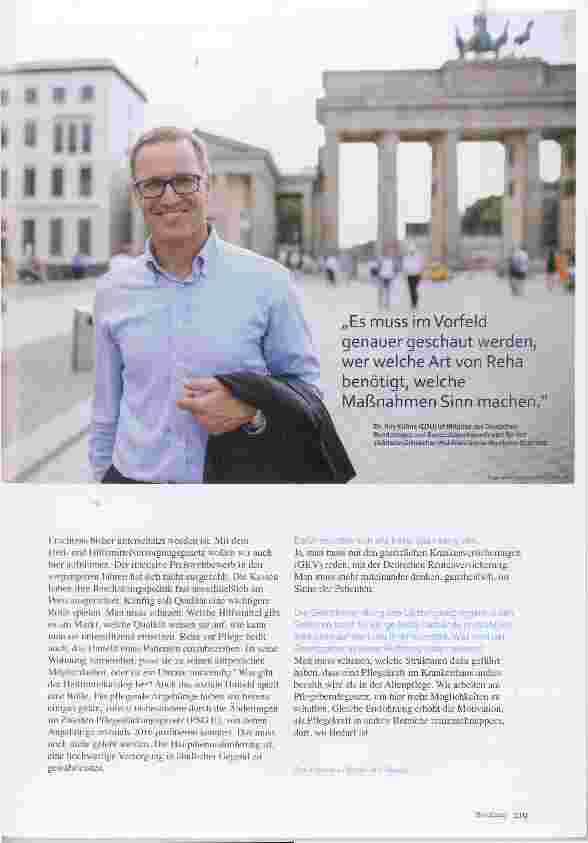 Vorschauseite 2: Reha im Wahljahr Jetzt wird aufgeräumt