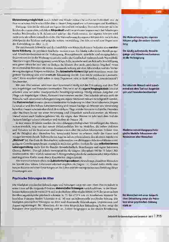 Vorschauseite 3: Psychosomatik im Alter