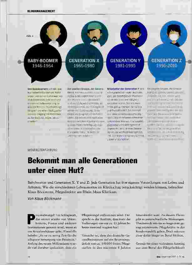 Vorschauseite 1: Bekommt man alle Generationen unter einen Hut?