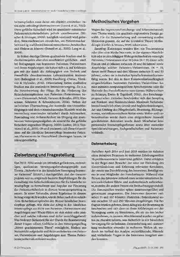 Vorschauseite 3: Alles sicher? Risikosituationen in der häuslichen Intensivpflege aus Sicht beatmeter Patienten und ihrer Angehörigen