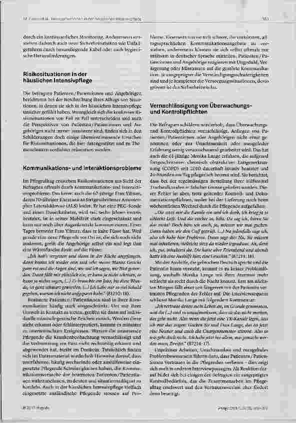 Vorschauseite 5: Alles sicher? Risikosituationen in der häuslichen Intensivpflege aus Sicht beatmeter Patienten und ihrer Angehörigen